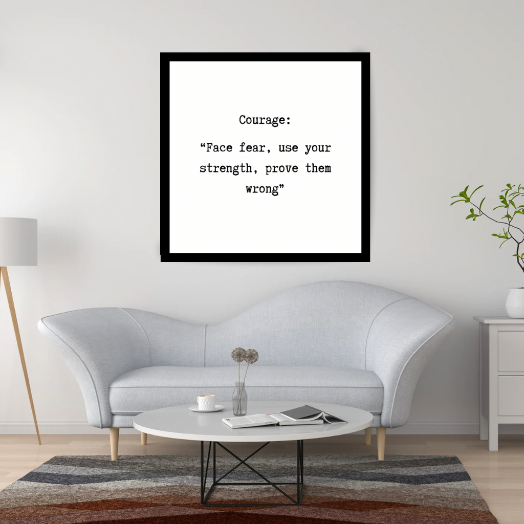 Minimalist Mindset Trio – Resilience, Courage & Individuality Quote Posters (3x A3 Digital PDF Bundle)