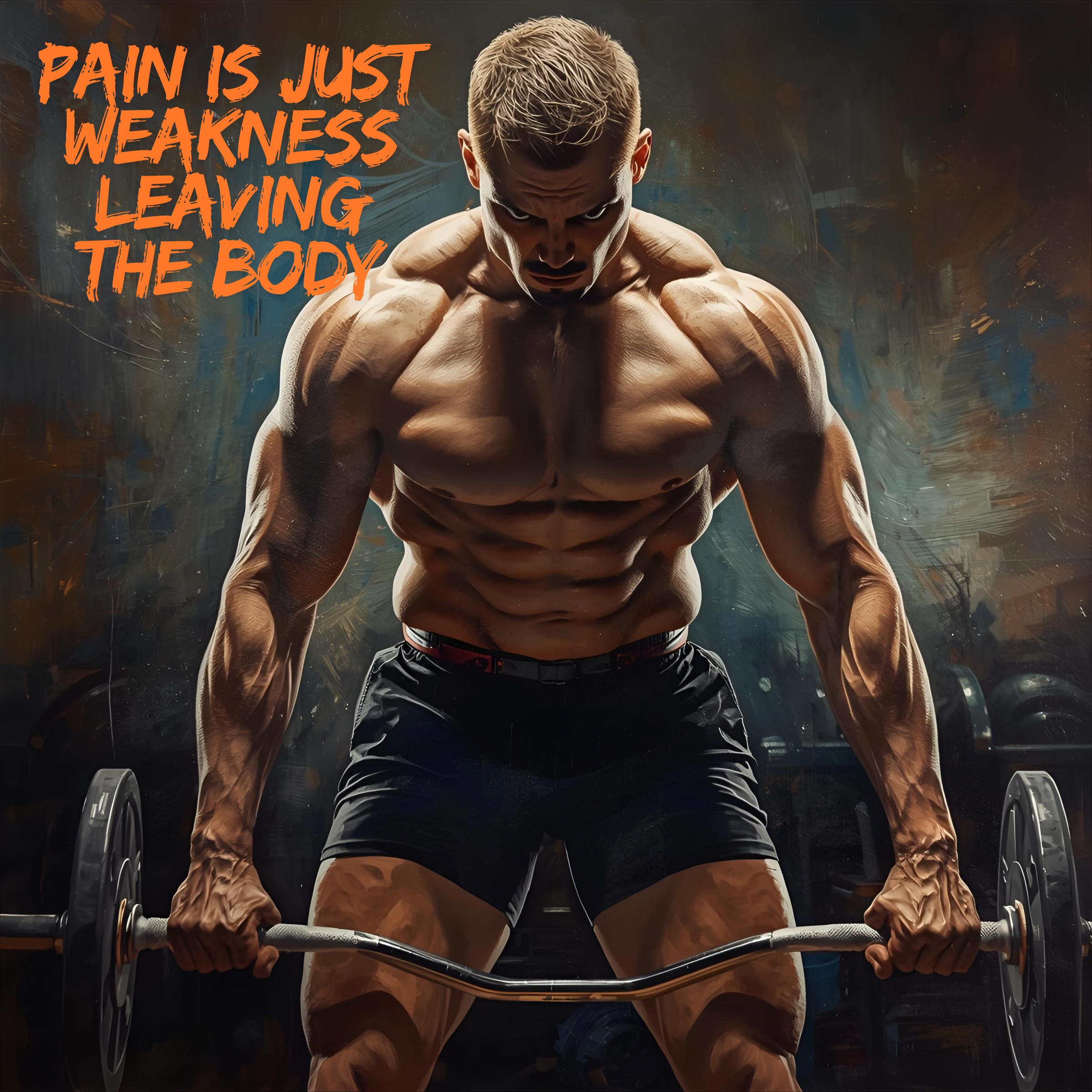 Pain Is Just Weakness Leaving The Body – Gym Motivation Poster (A3 Digital PDF Download)